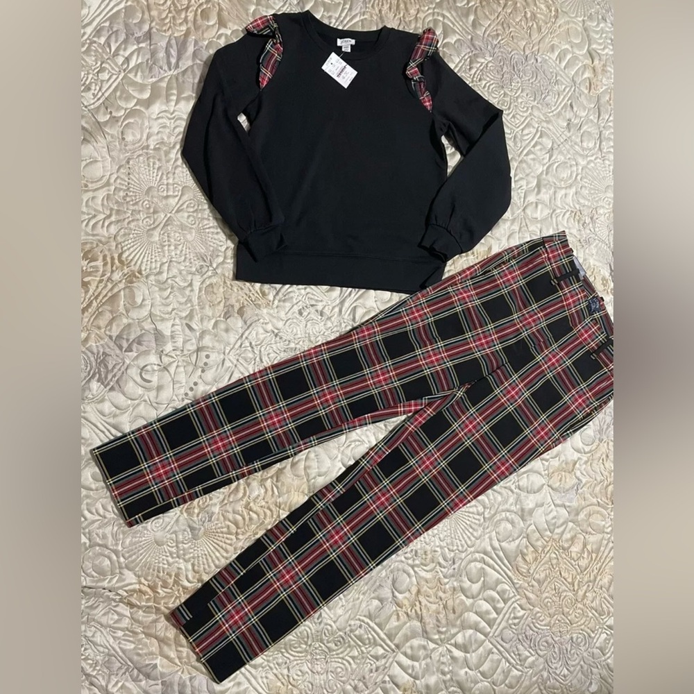 J.Crew Cotton Top and Pants. NWT!